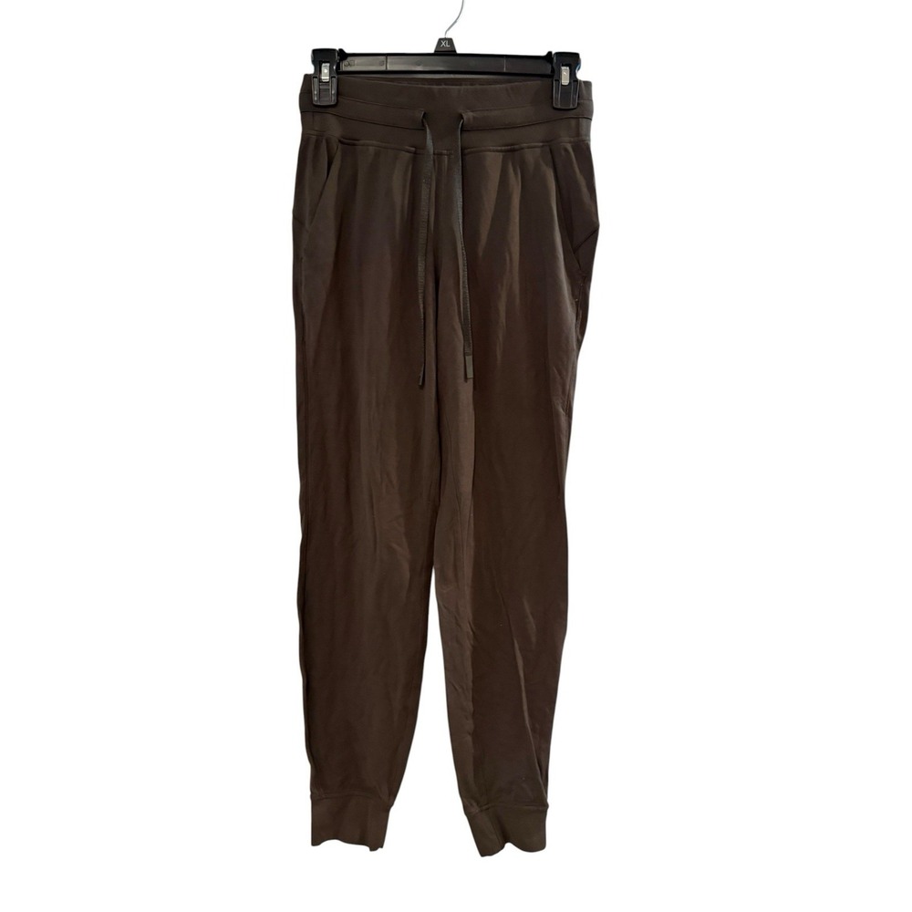 Lululemon Jogger Pants On The Fly Luxtreme Womens 4 Dark Olive Green Stretch